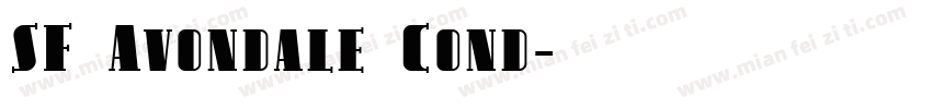 SF Avondale Cond字体转换